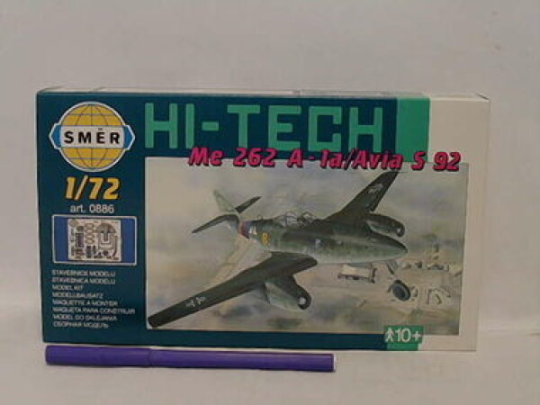 Směr modely plastové MESSERSCH. Me262A Hi Tech 1:72