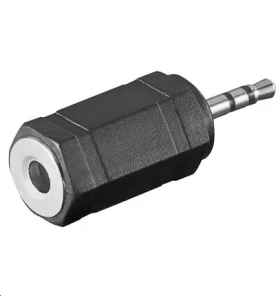 MicroConnect Audio adapter stereo jack 2.5mm (M) - 3.5mm jack (F) černá (AUDASM)