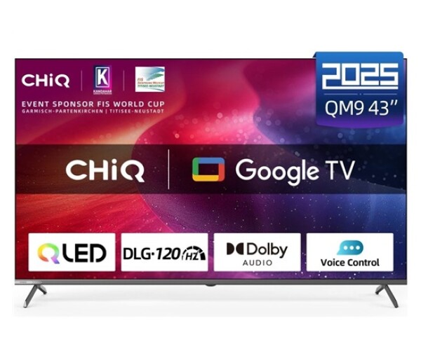 CHiQ U43QM9G TV 43", UHD QLED Google TV EDF_5263289