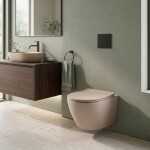 REA - Závěsná WC mísa Carlo Mini Tornado Mocca Matt REA-C4599