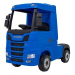 Mamido Elektrický kamion Scania R-SERIE 4x4 modrý
