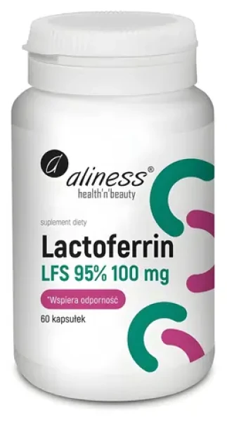 Aliness Laktoferin LFS 95% 100 mg / Doplněk stravy / 60 kapslí