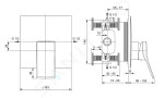 IDEAL STANDARD - Conca Tap Sprchová baterie pod omítku, Magnetic Grey A7373A5