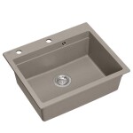 Quadron - Granitový dřez KURT 110 WORKSTATION BEIGE ZLE-09040