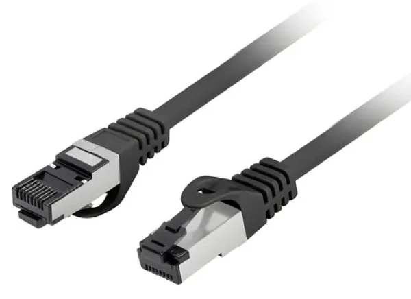 Lanberg CAT8.1 S/FTP 0.5m černá / Patch kabel / LSZH / CU / 2000 MHz / RJ-45 (PCF8-10CU-0050-BK)