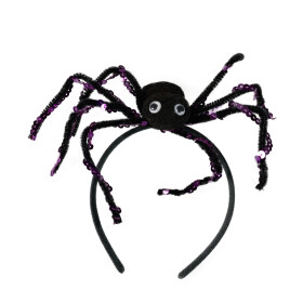 Čelenka Halloween s černým pavoukem