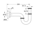 GROHE - Sifony Umyvadlový sifon, chrom 28947000