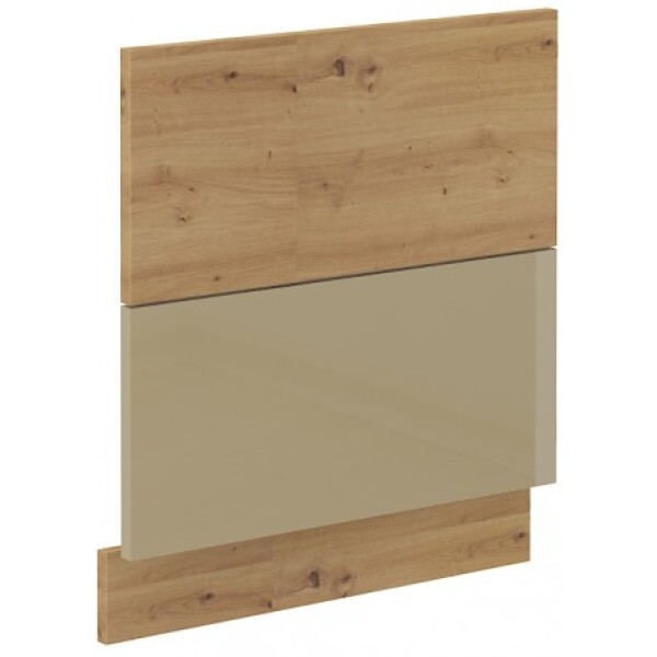 Dvířka na vestavnou myčku nádobí Artisan ZM 570x596 Barva korpusu: Dub artisan, Barva dvířek: Cappucino lesk