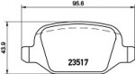 Brzdy kotouče desky zadní ALFA ROMEO 147 156