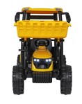 Mamido Dětský elektrický traktor MEGA D68 24V s přívěsem žlutý