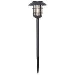 STAR TRADING Zahradní světlo na solární napájení Bollard Filippa, černá barva, plast