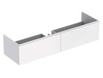 GEBERIT - Xeno 2 Skříňka pod umyvadlo Varicor 140 cm s LED svítidlem, 2 zásuvky, matná bílá 500.347.00.1