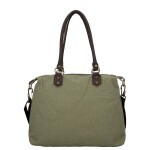 Trendy dámská textilní kabelka na rameno Petra, zelená