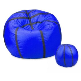FRONTI Sedací vak - míč basketballový + taburet - modrý