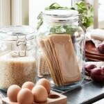 Ib Laursen Skleněná dóza s patentem 1,9 l, čirá barva, sklo