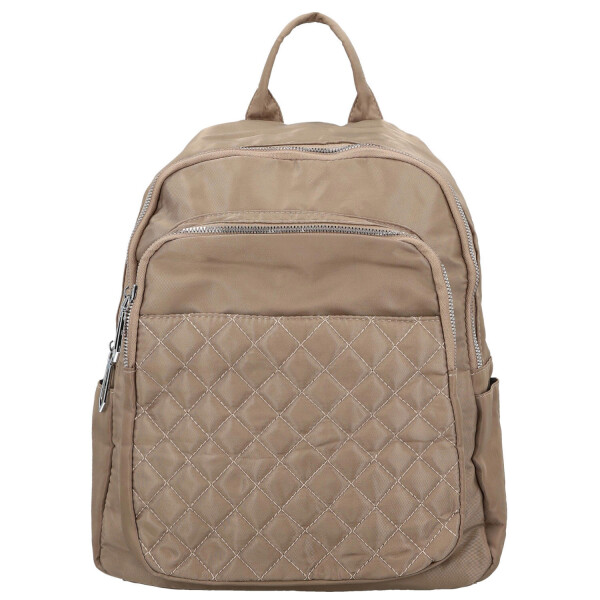 Stylový dámský textilní batoh Dinara, béžový