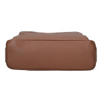 Stylová dámská kožená crossbody Robertina, hnědá