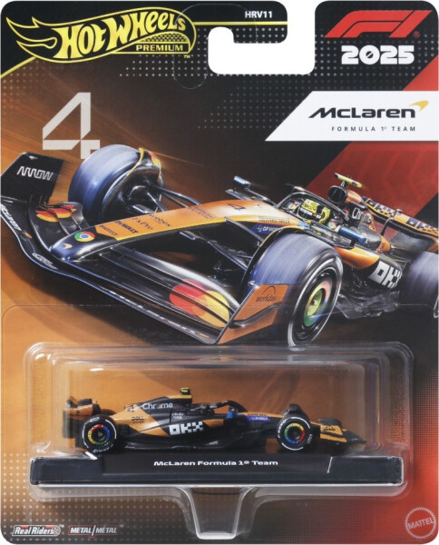 Hot Wheels Angličák Premium Formula 1 McLaren - Lando Norris #4 - Mattel Hot Wheels