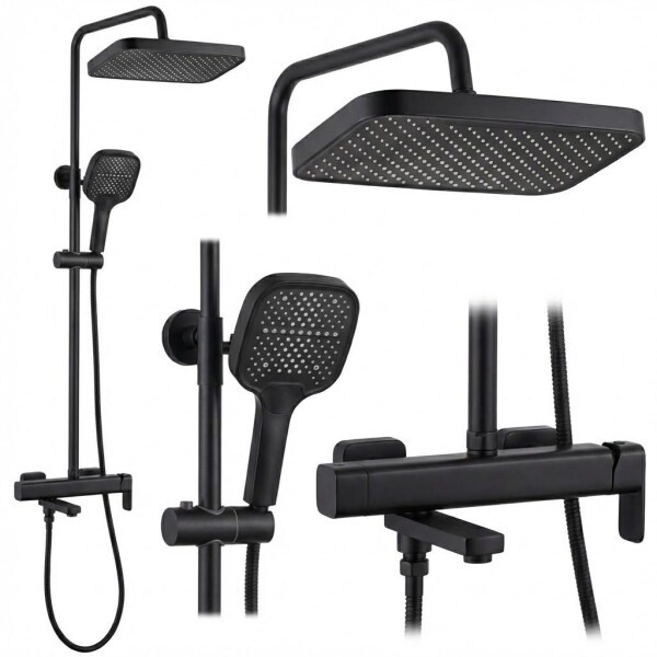 REA - Sprchový set Arlo Black REA-P7440