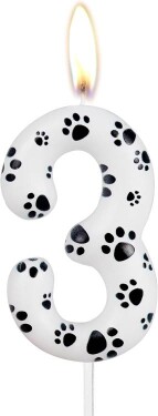 Dortisimo Svíčka s tlapičkami číslo 3