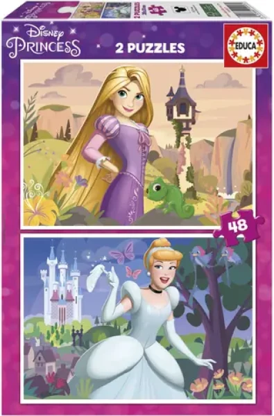 EDUCA Puzzle Disney princezny: Locika a Popelka