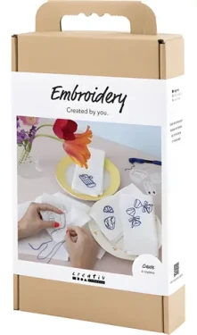 Creativ Company Kreativní sada Vyšívání textilních ubrousků