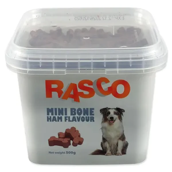 RASCO Pochoutka šunkové mini kostičky / Pro psy / 2 cm / 500 g (4904-65333)