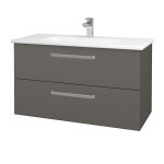 Dřevojas - Umyvadlová skříňka GIO SZZ2 100 - N06 Lava / Úchytka T01 / N06 Lava 202880A