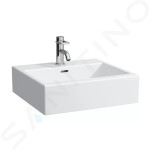 Laufen - Living Umyvadlo 500x460 mm, s 1 otvorem pro baterii, bílá H8174310001041