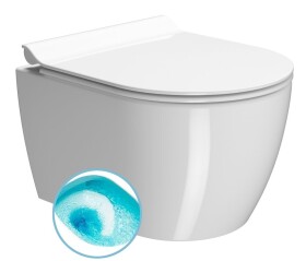 GSI - PURA SHORT závěsná WC mísa, Swirlflush, 35x46cm, bílá ExtraGlaze 880211