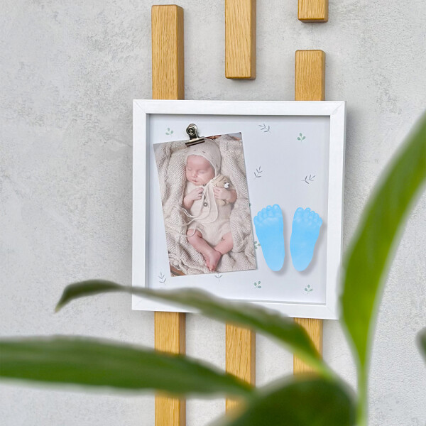 Fotorámeček pro miminko se sadou na 3D odlitky – pro chlapečka - Albi
