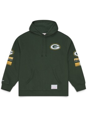 Mitchell & Ness Pánská mikina Green Bay Packers NFL Triple Check Hoodie Velikost: XL