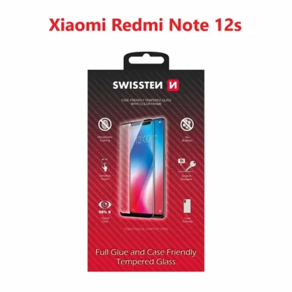 SWISSTEN FULL GLUE COLOR FRAME CASE FRIENDLY pro XIAOMI REDMI NOTE 12s černá (54501839)