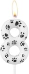 Dortisimo Svíčka s tlapičkami číslo 8