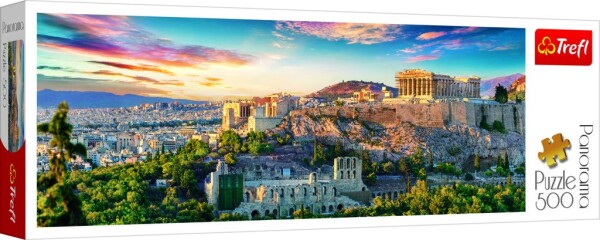 Trefl Puzzle Akropolis, Athény / 500 dílků Panoramatické - Trefl