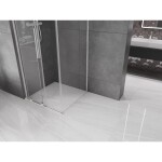 MEXEN/S - Velar L sprchový kout, posuvné dveře 90 x 90, transparent, chrom 871-090-090-03-01