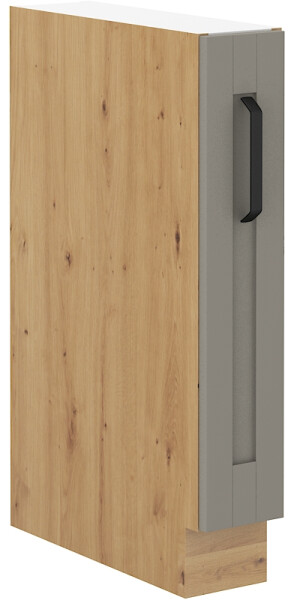 Spodní skříňka s Cargo košem Luna 15 D CARGO BB Barva korpusu: Dub artisan, Barva dvířek: Clay Grey