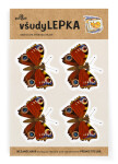 VšudyLEPKA vel. 1 -019 - Babočka paví oko 4x