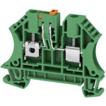 Weidmüller Z-series, Feed-through terminal, Rated cross-section: 2,5 mm², Tension clamp connection, Wemid, Dark Beige, ZDU 2.5 1608510000-100 100 ks