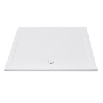 Vaničkový sifon designový SAT 90 x 40/50mm bílá krytka E90KOB E90KOB