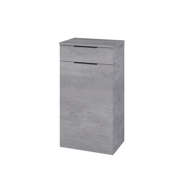 Dřevojas - Nízká skříňka DOS SNDZ 50 - D01 Beton / Úchytka T07 / D01 Beton / Levé 156190I
