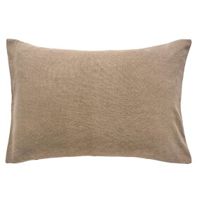 Ib Laursen Povlak na polštář Brown / Tie bands, hnědá barva, textil