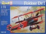 Revell ModelKit letadlo 04116 Fokker DR. 1 Triplane 1:72