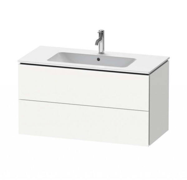 DURAVIT - L-Cube Umyvadlová skříňka 55x102x48 cm, 2 zásuvky, bílá mat LC624201818