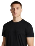 Pánské merino triko krátký rukáv ICEBREAKER Mens Merino 150 Tech Lite SS Tee IB Stitchline, Black velikost: XL