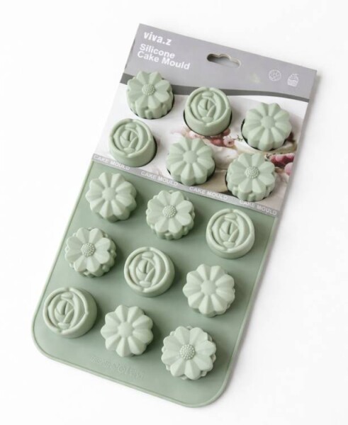 Dortisimo Silikonová forma na pečení/na mražené dezerty Květiny (na 15 ks) 16,5 cm