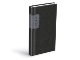 Diář 2026 D802 PU gray/dark gray 90x170mm