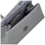 Luxusní dámská plesová kabelka Michelle Moon Enixa, stříbrná