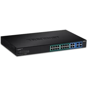 TRENDnet 20-portový Web Smart PoE+ switch se 4x SFP / Switch / 16x Gigabit PoE+ / 370 W / L2/L3 managed / rack 1U (TPE-1620WSF)