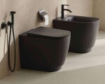KLUDI - Resa R Stojící WC, vario odpad, Rimless, matná černá 23WCB0439